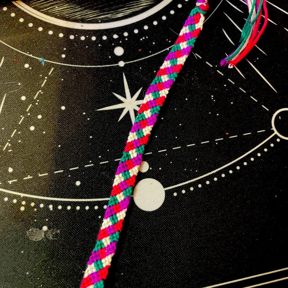 Handmade Checkered Woven Bracelet